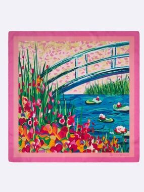 SILK SCARF -Hommage à Claude Monet The Bridge - FreyWille- NWT